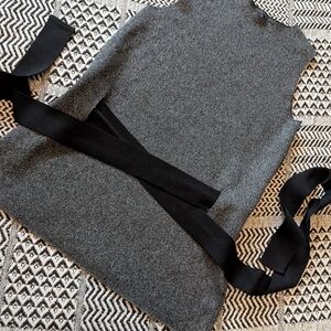 Zara Gray and Black Tank Top